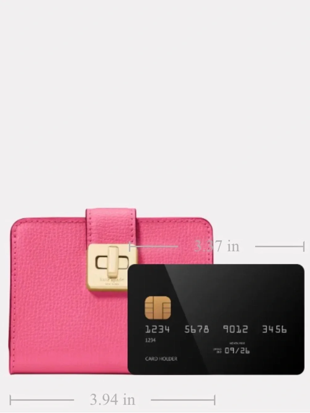 Kate Spade Pink Phoebe Small Card Holder - Rose Oil MSRP $149